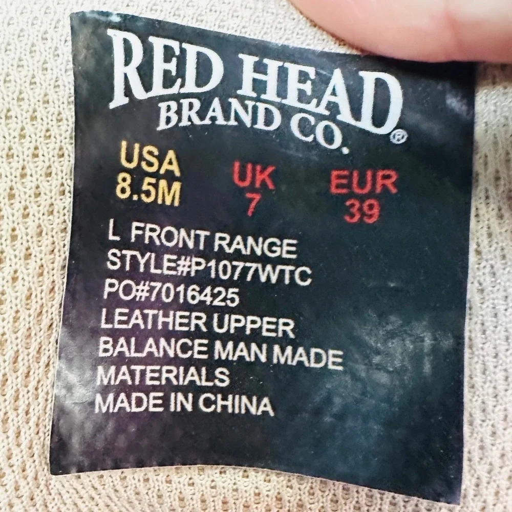 Red Head‎ Brand Co. Hiking Boots Mens Size 8.5M